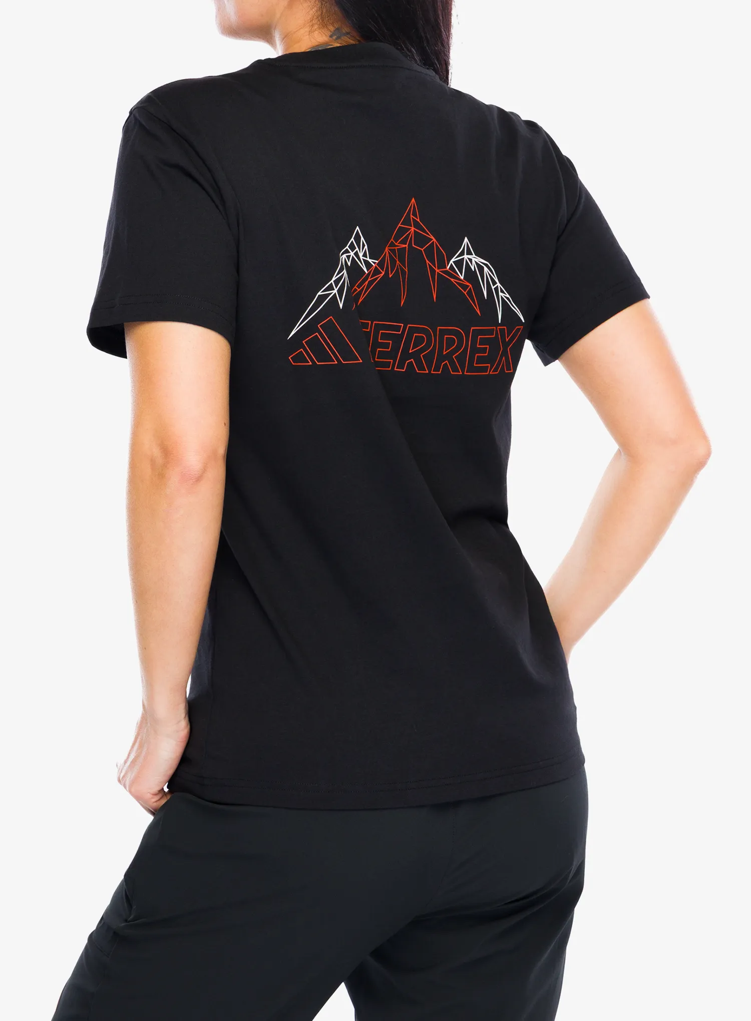 Bavlnené tričko dámske adidas TERREX Mountain Tee - black