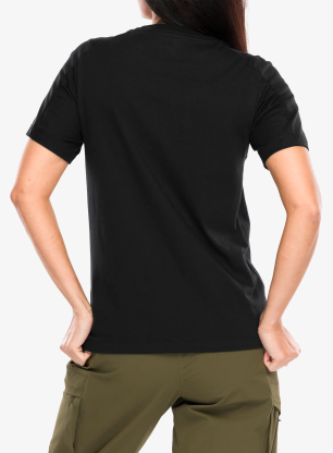 Bavlnené tričko dámske Arcteryx Kragg SL Cotton Emblem Crew SS - black