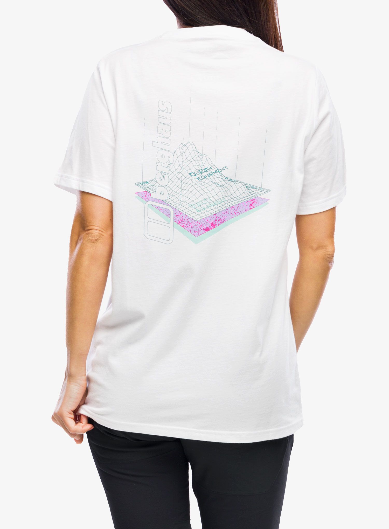 Bavlnené tričko dámske Berghaus Boyfriend Three Layers SS Tee - pure white