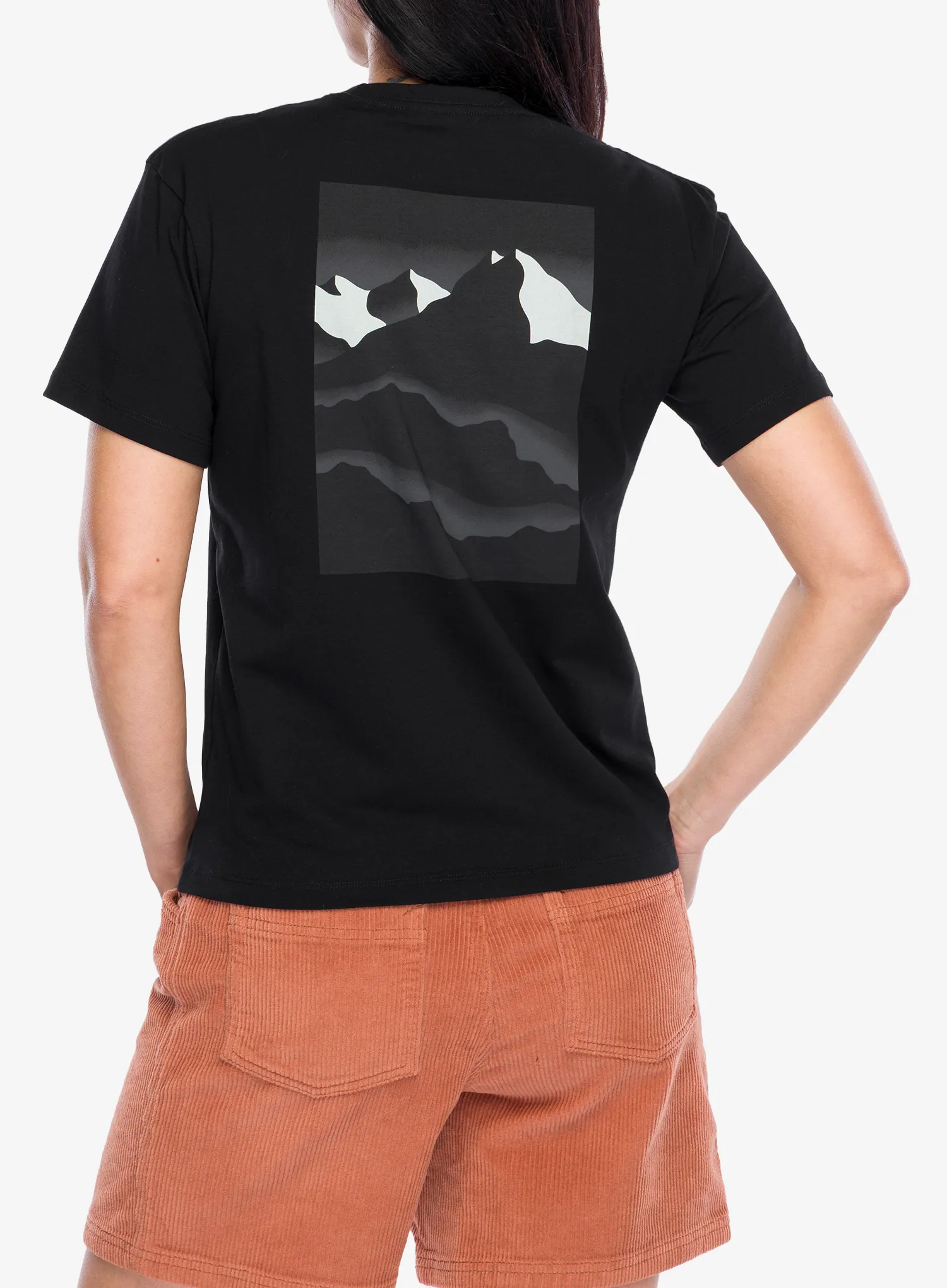 Bavlnené tričko dámske Black Diamond Mountainscape SS Tee - black