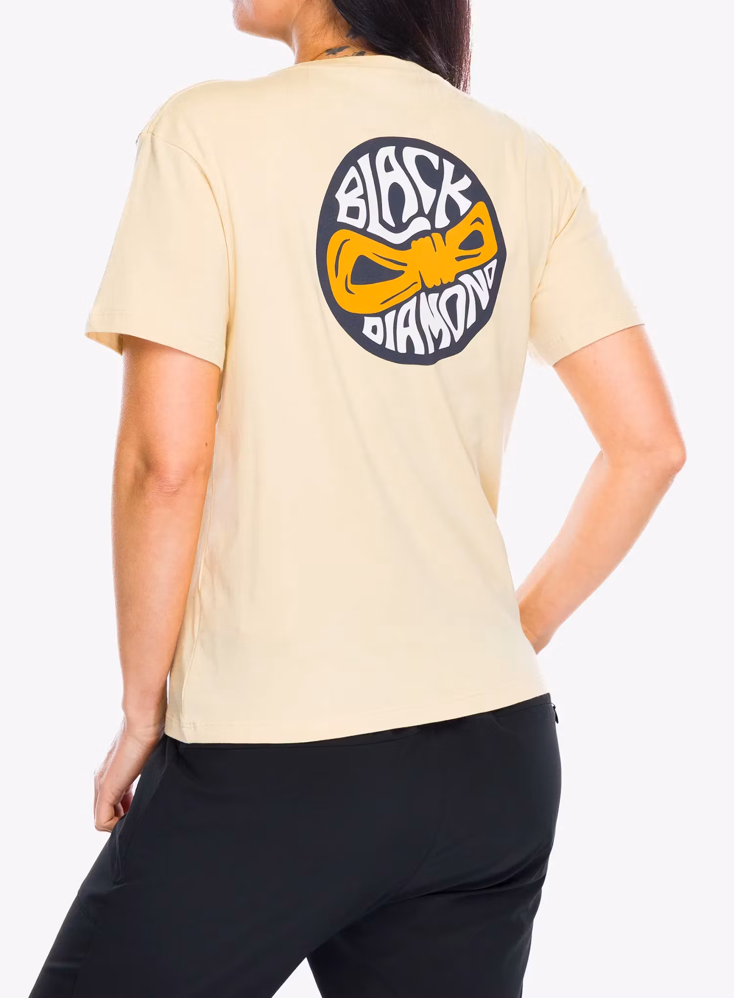 Bavlnené tričko dámske Black Diamond Rope Badge SS Tee - white oak