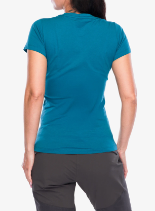 Bavlnené tričko dámske BlackYak Senepol Classic Logo - lyons blue