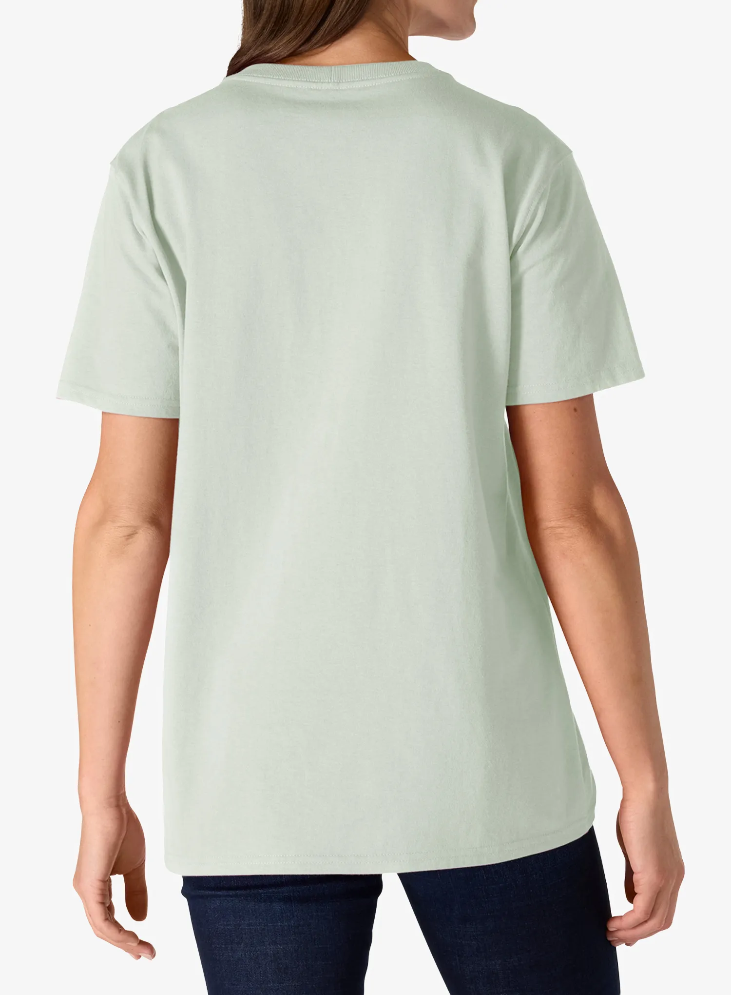 Bavlnené tričko dámske Carhartt Iconic WK87 Pocket T-Shirt - smoked teal