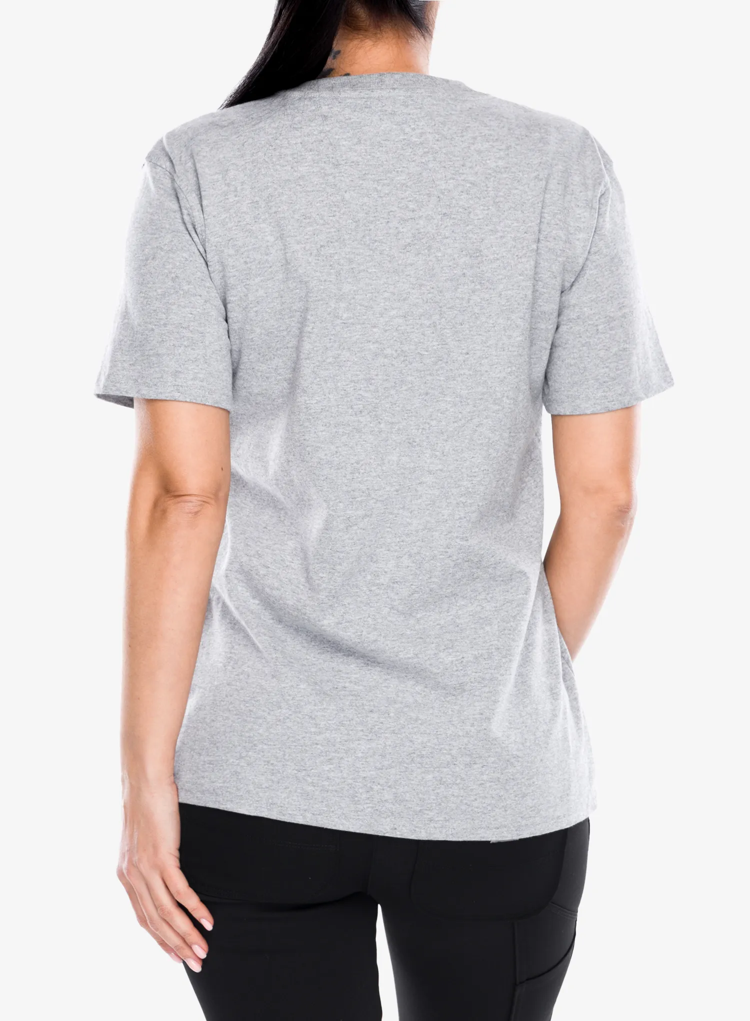Bavlnené tričko dámske Carhartt Workwear Pocket S/S T-Shirt - heather grey