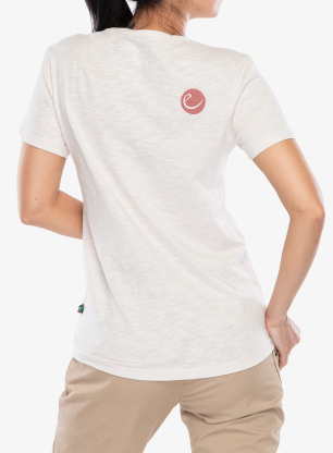 Bavlnené tričko dámske Edelrid Highball T-Shirt V - white