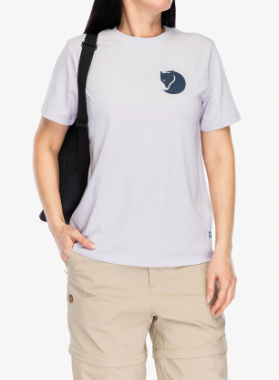 Bavlnené tričko dámske Fjallraven Fox Boxy Logo Tee - lavender mist