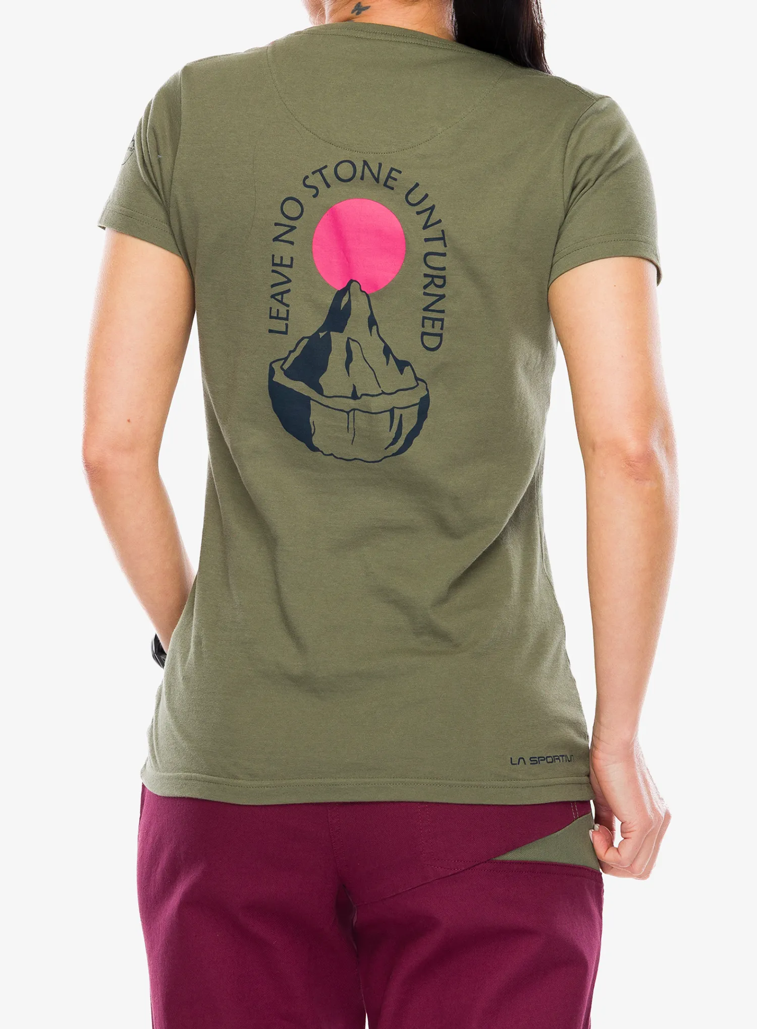 Bavlnené tričko dámske La Sportiva Stone T-Shirt - cypress/night sky