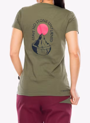 Bavlnené tričko dámske La Sportiva Stone T-Shirt - cypress/night sky