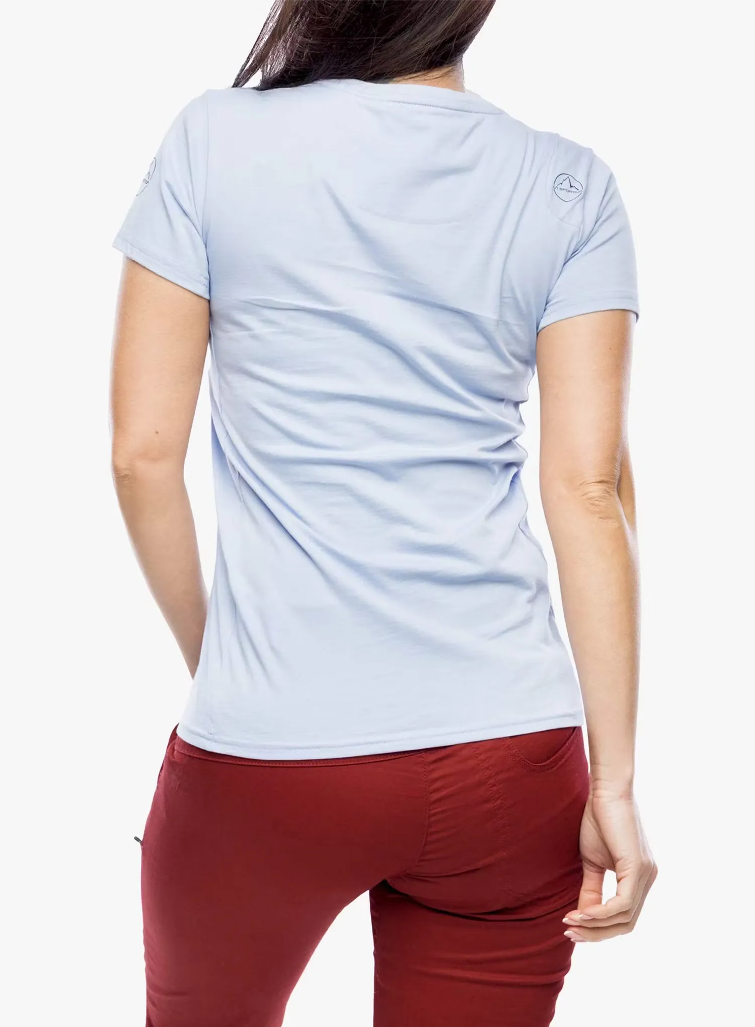 Bavlnené tričko dámske La Sportiva Stripe Cube T-Shirt - stone-blue