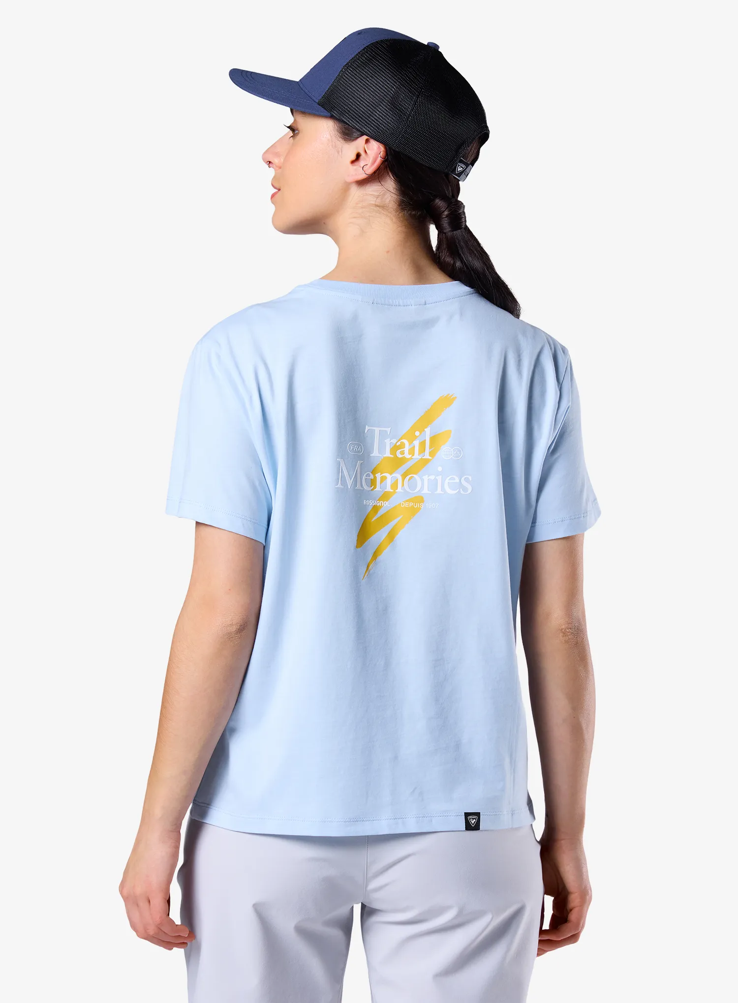 Bavlnené tričko dámske Rossignol Graphic Waterfall Tee - blue aura