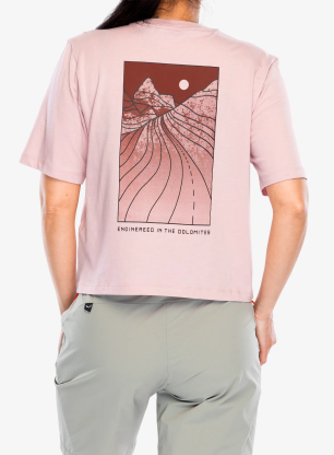 Bavlnené tričko dámske Salewa Eagle Sunset Loose T-Shirt - zephyr