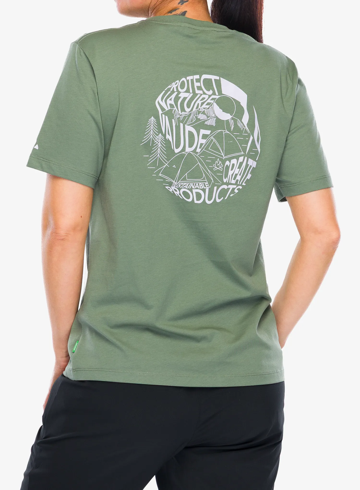 Bavlnené tričko dámske Vaude Spirit T-Shirt II - agave