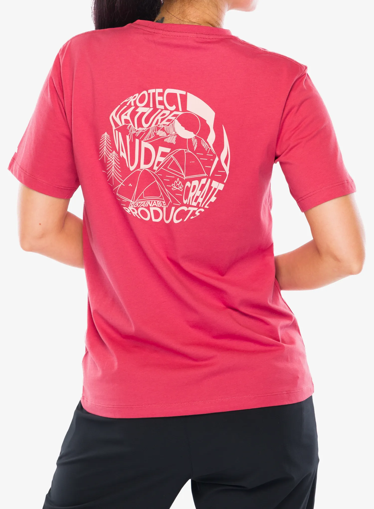 Bavlnené tričko dámske Vaude Spirit T-Shirt II - brick