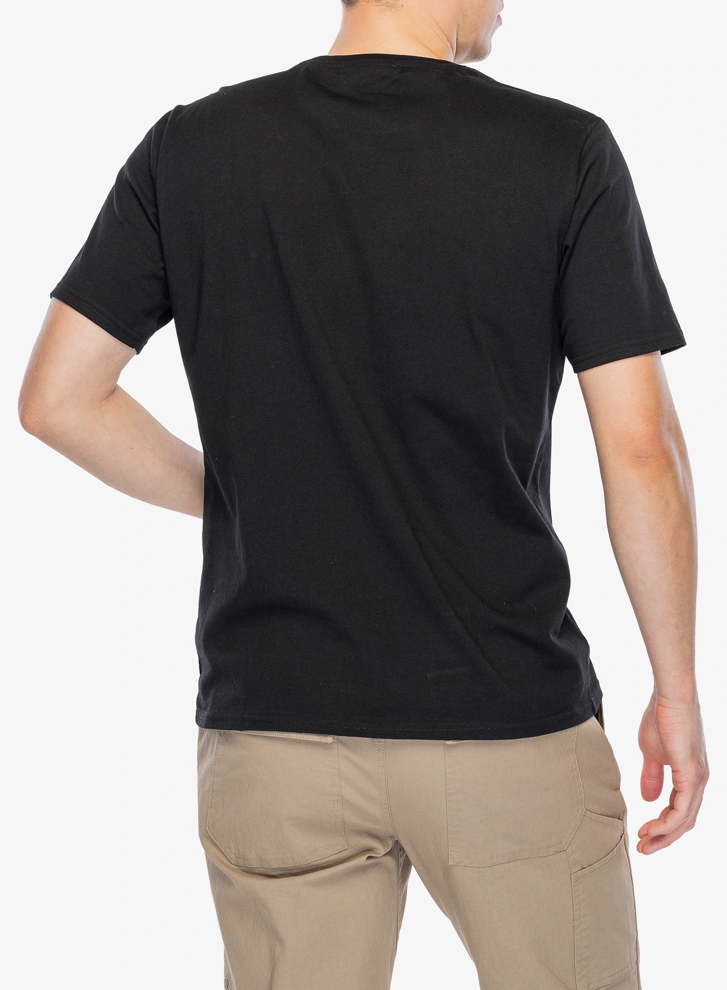 Bavlnené tričko Didriksons Harald T-Shirt Col - black