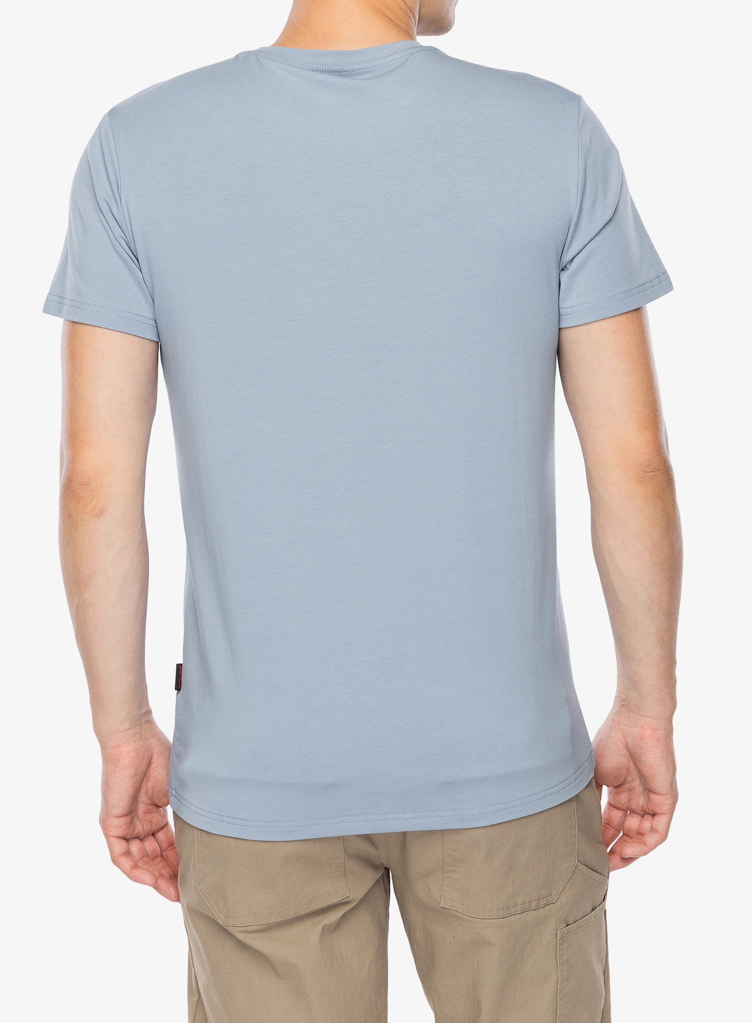 Bavlnené tričko Dovre O-neck Bamboo Viscose T-shirt - light blue