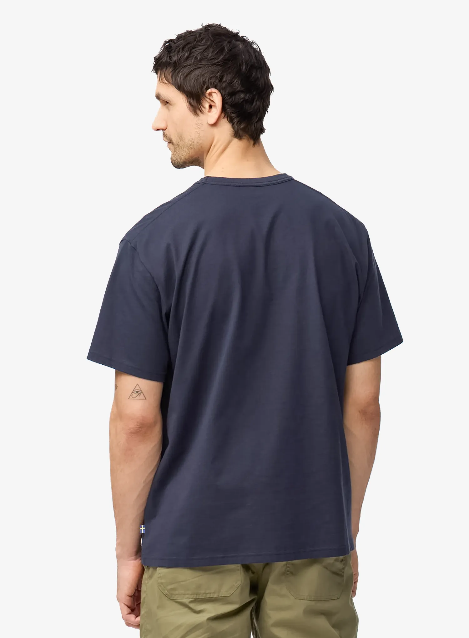 Bavlnené tričko Fjallraven Fjallraven Relaxed T-Shirt - dark navy