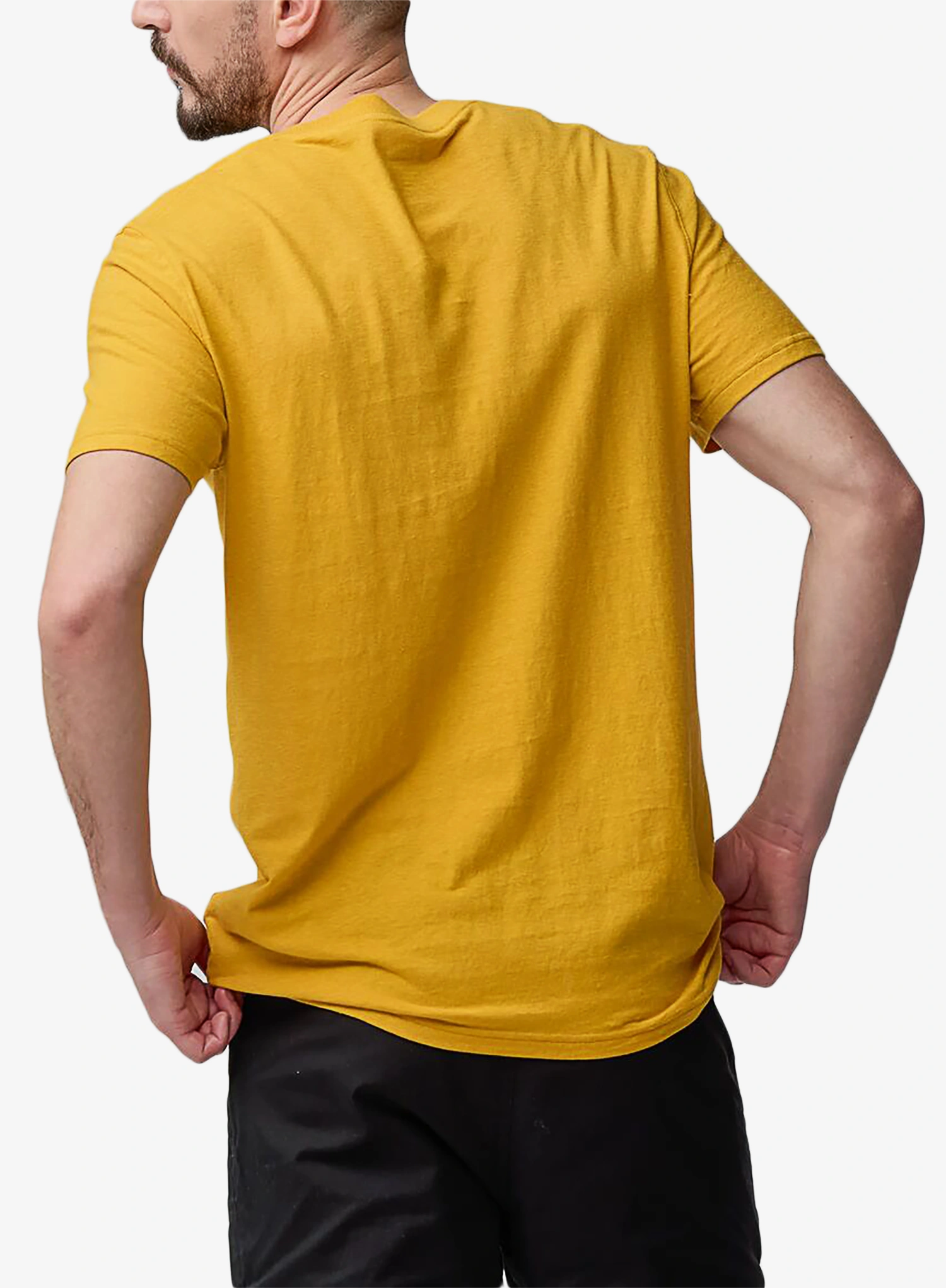 Bavlnené tričko Fjallraven Hemp Blend Out Here T-shirt - ochre