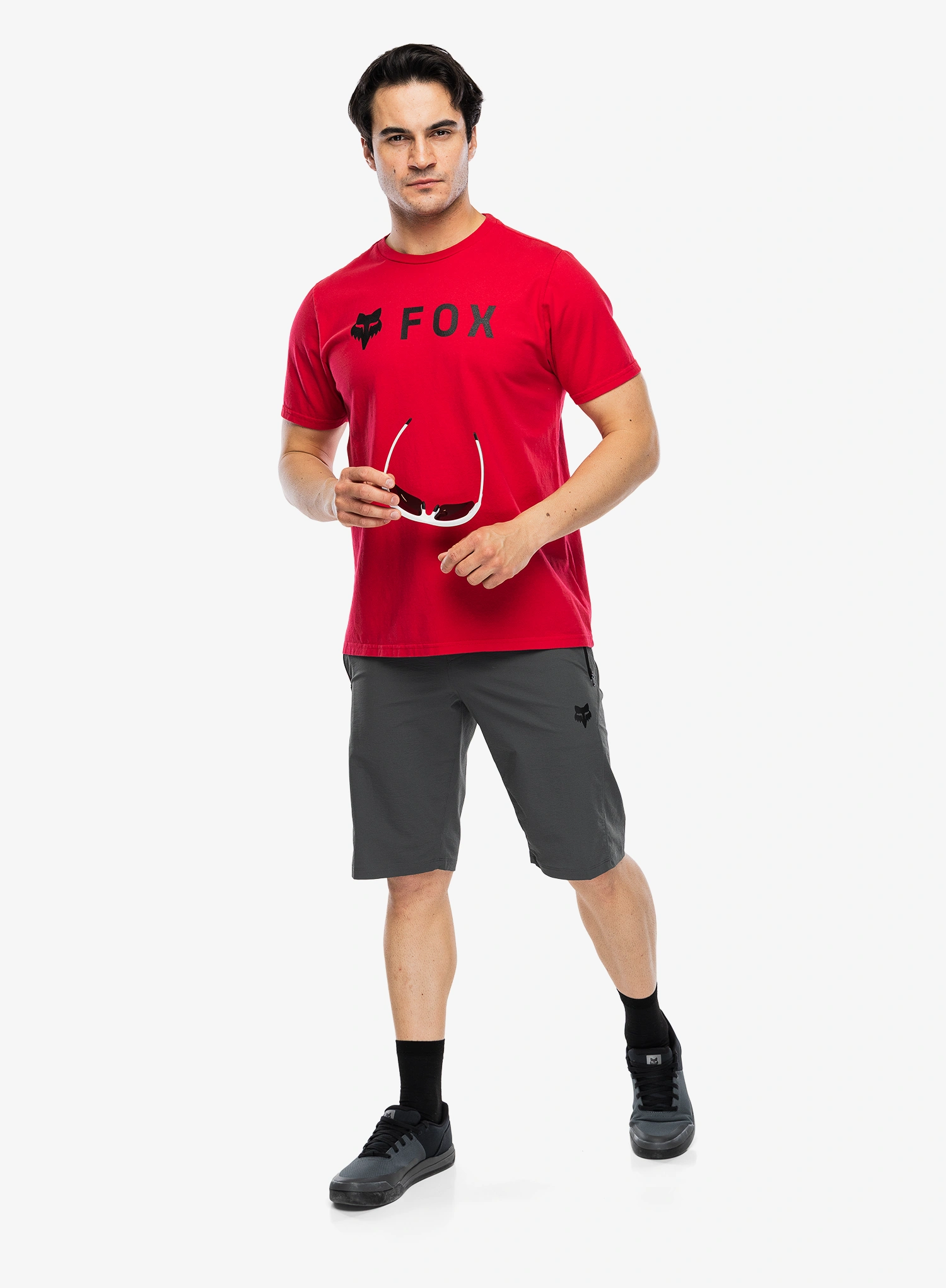 Bavlnené tričko Fox Absolute 195 Original SS Tee - flame red
