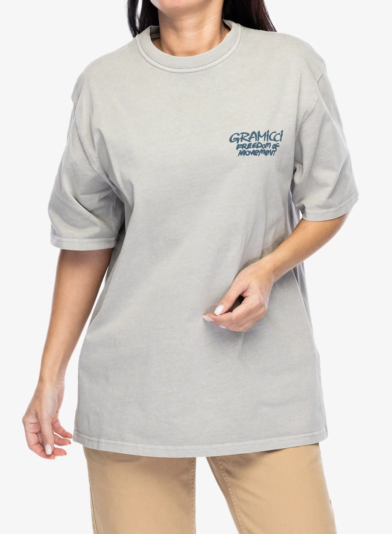 Bavlnené tričko Gramicci Napping Climber Tee - pigment slate