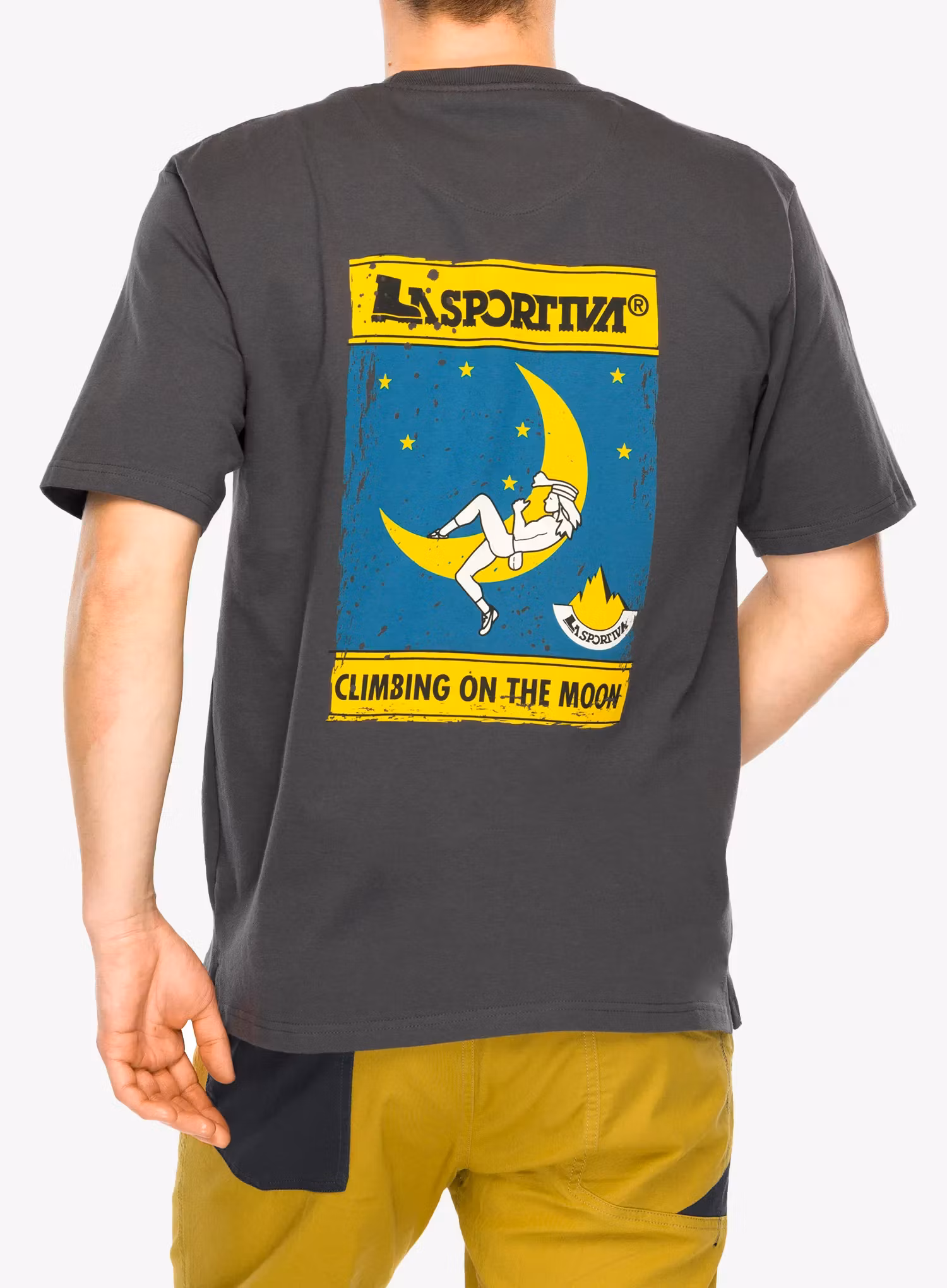 Bavlnené tričko La Sportiva Moon Climb T-Shirt - onyx