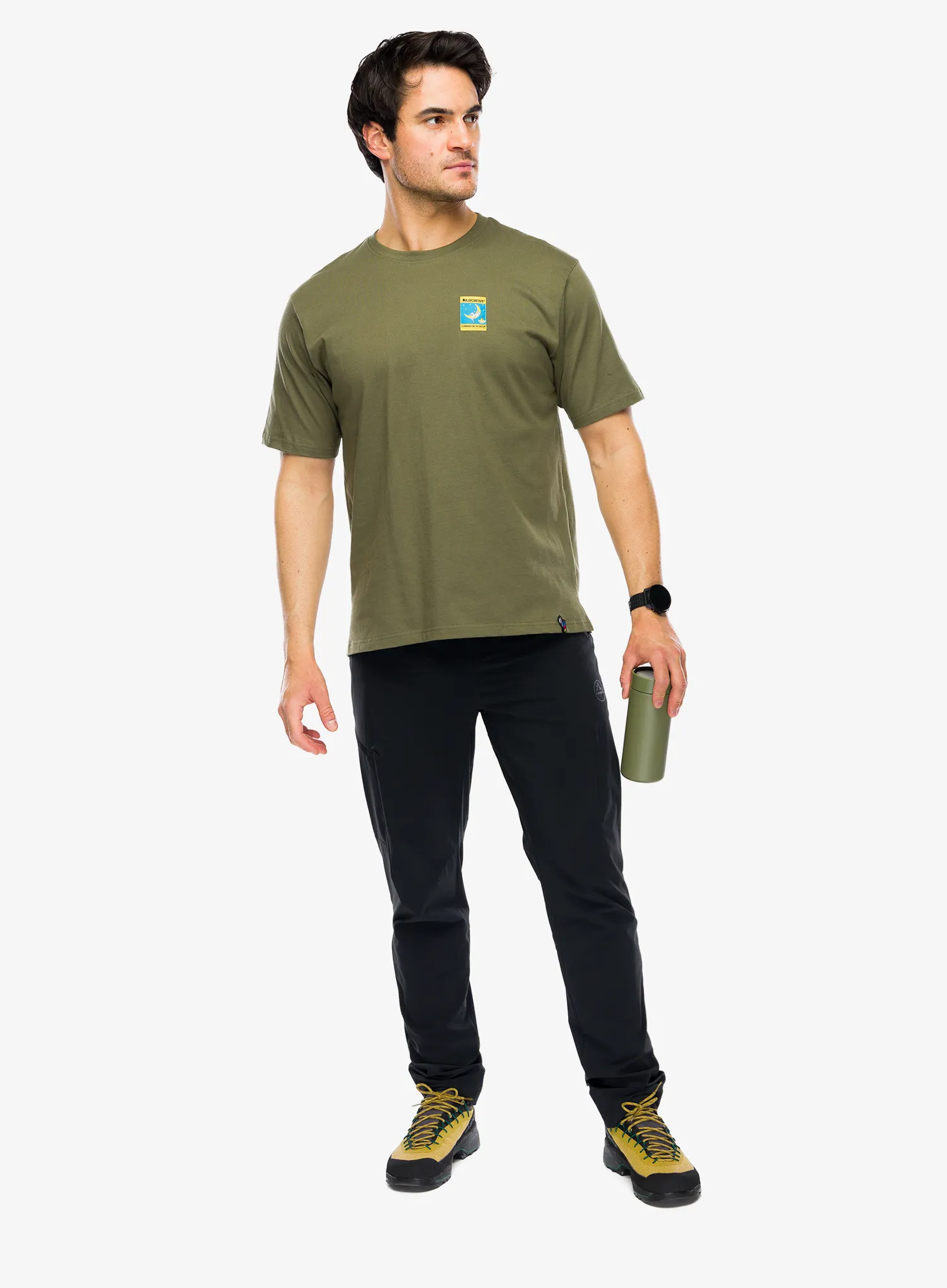 Bavlnené tričko La Sportiva Moon Patch T-Shirt - cypress