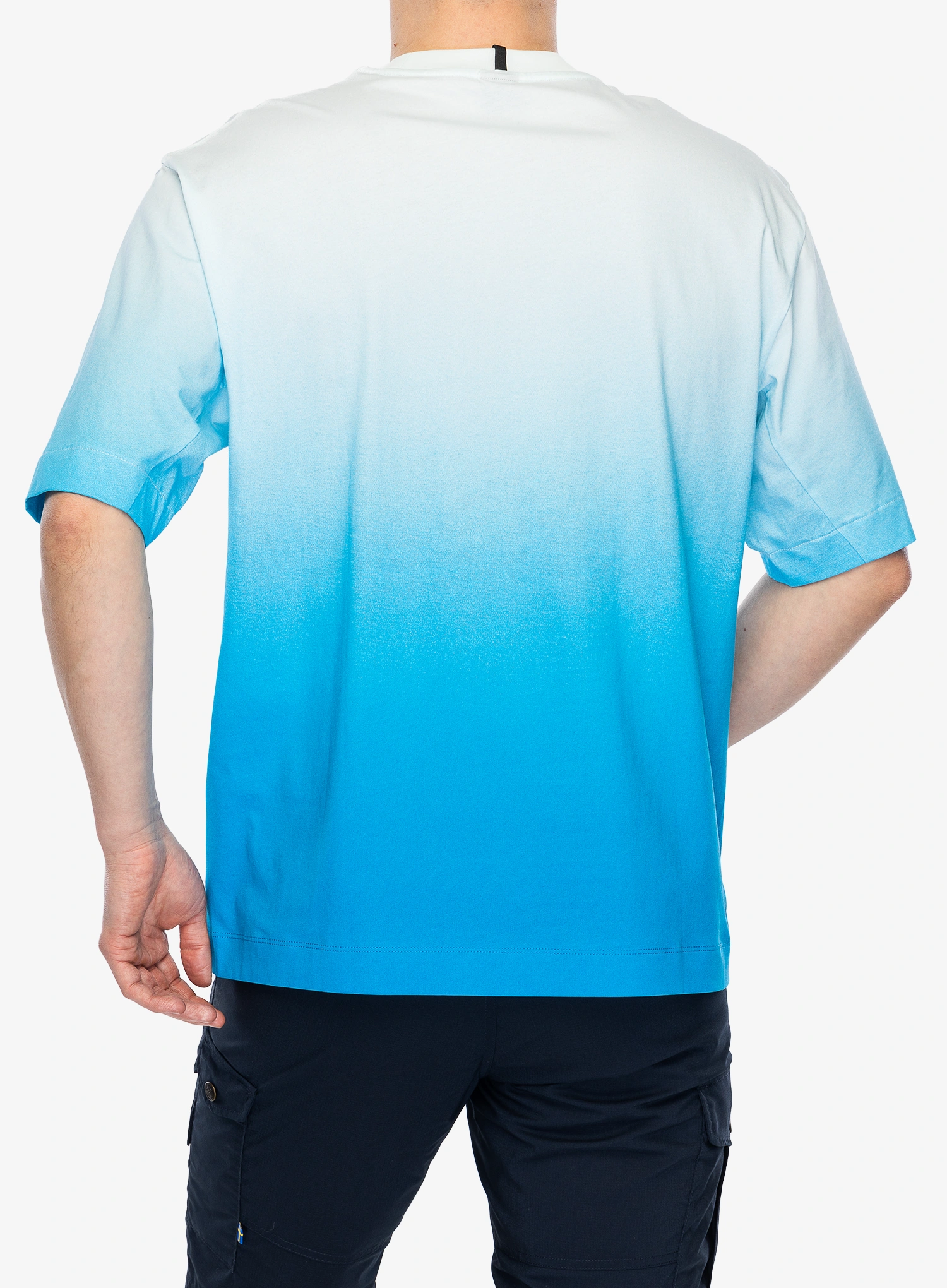 Bavlnené tričko Oakley Gradient Tee - gradient swimming blue
