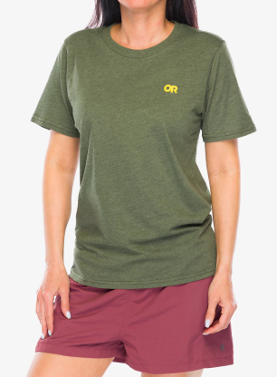 Bavlnené tričko Outdoor Research Spoked Logo T-Shirt - ranger green