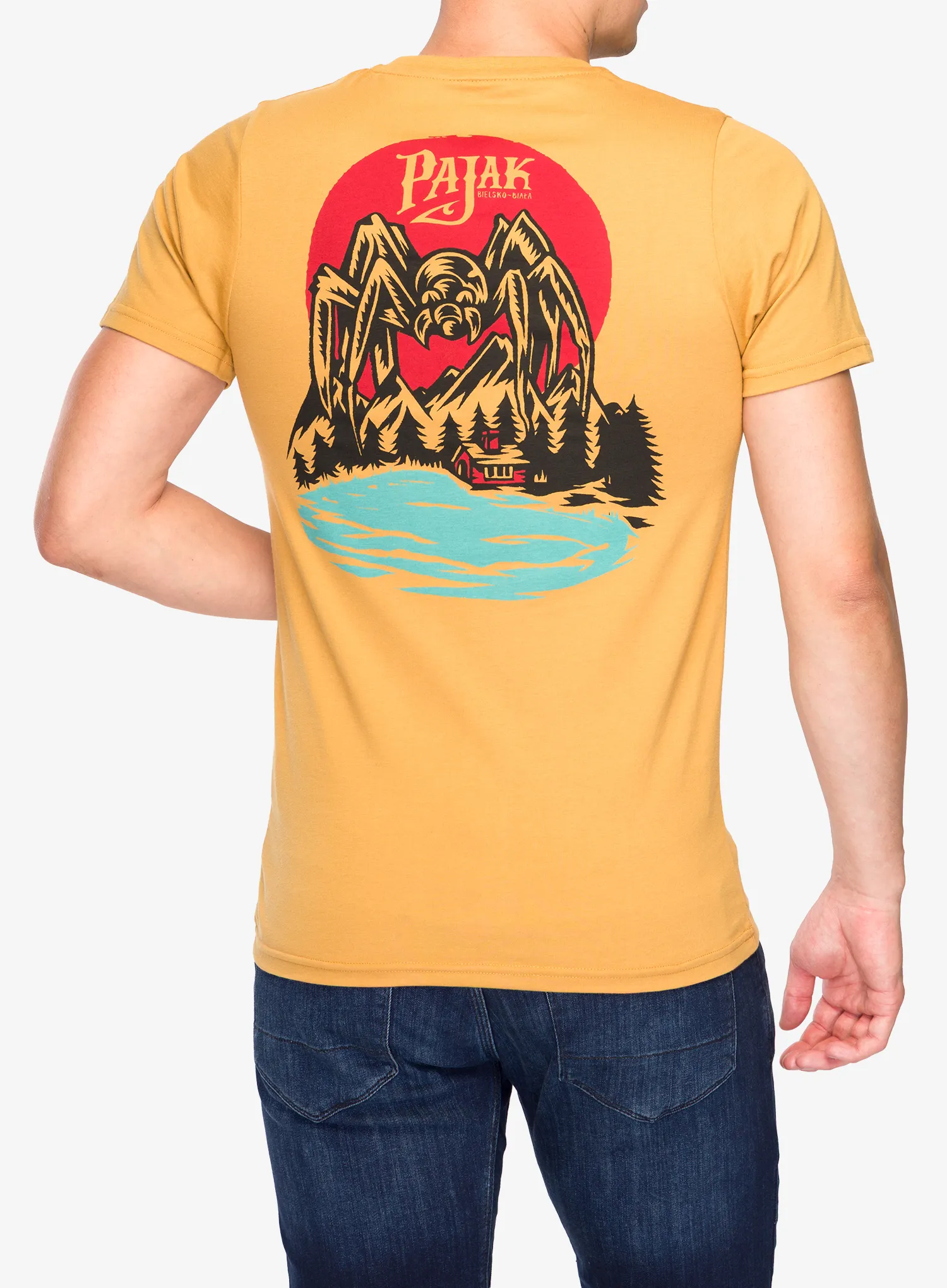 Bavlnené tričko Pajak x Swanski Spider T-Shirt - acorn