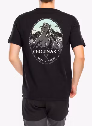 Bavlnené tričko Patagonia Chouinard Crest Pocket Responsibili-Tee - ink black
