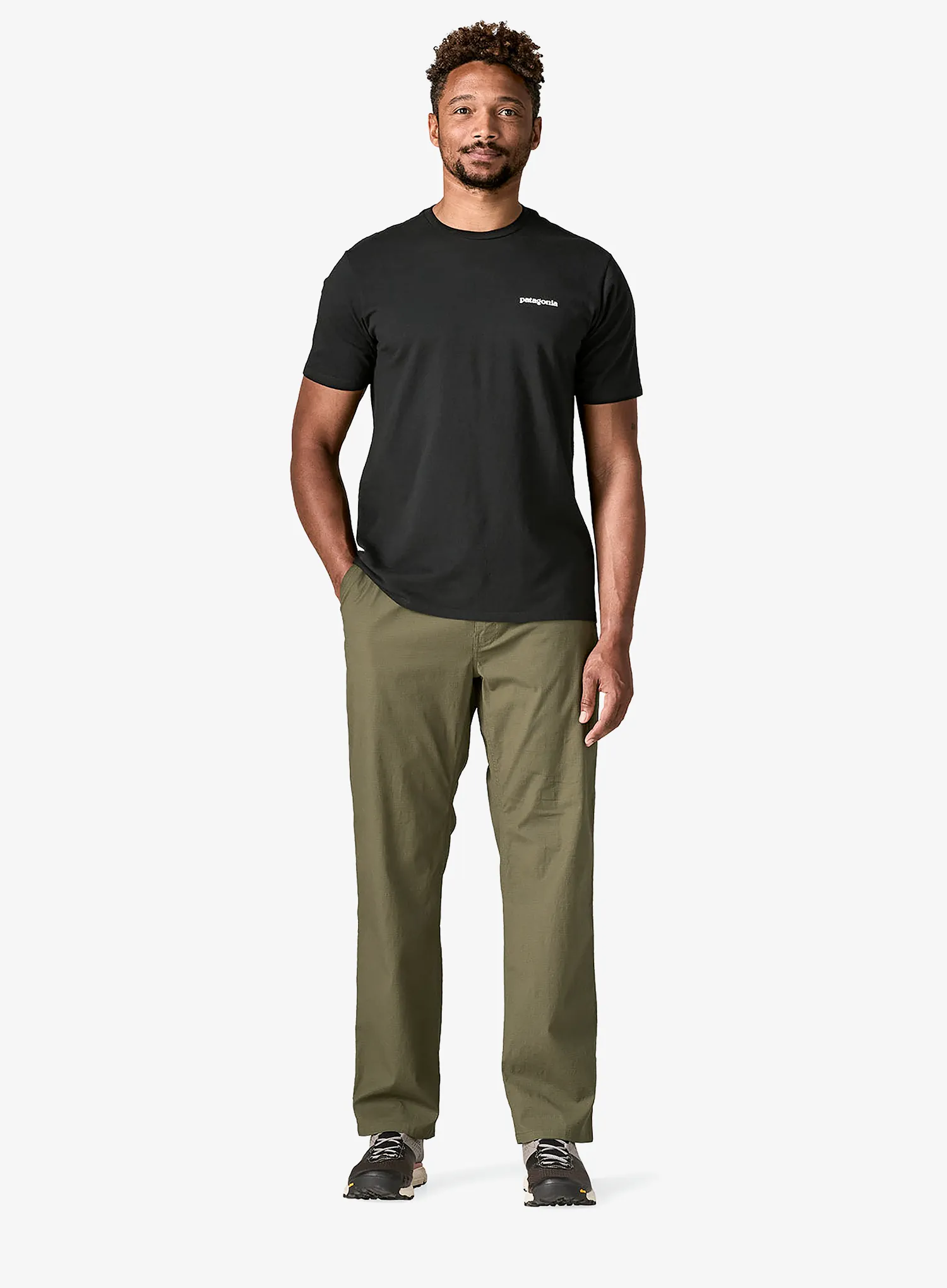 Bavlnené tričko Patagonia P-6 Logo Responsibili-Tee - black