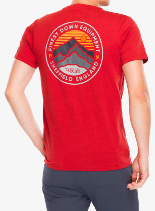 Bavlnené tričko Rab Basecamp 3 Peak Tee - red clay