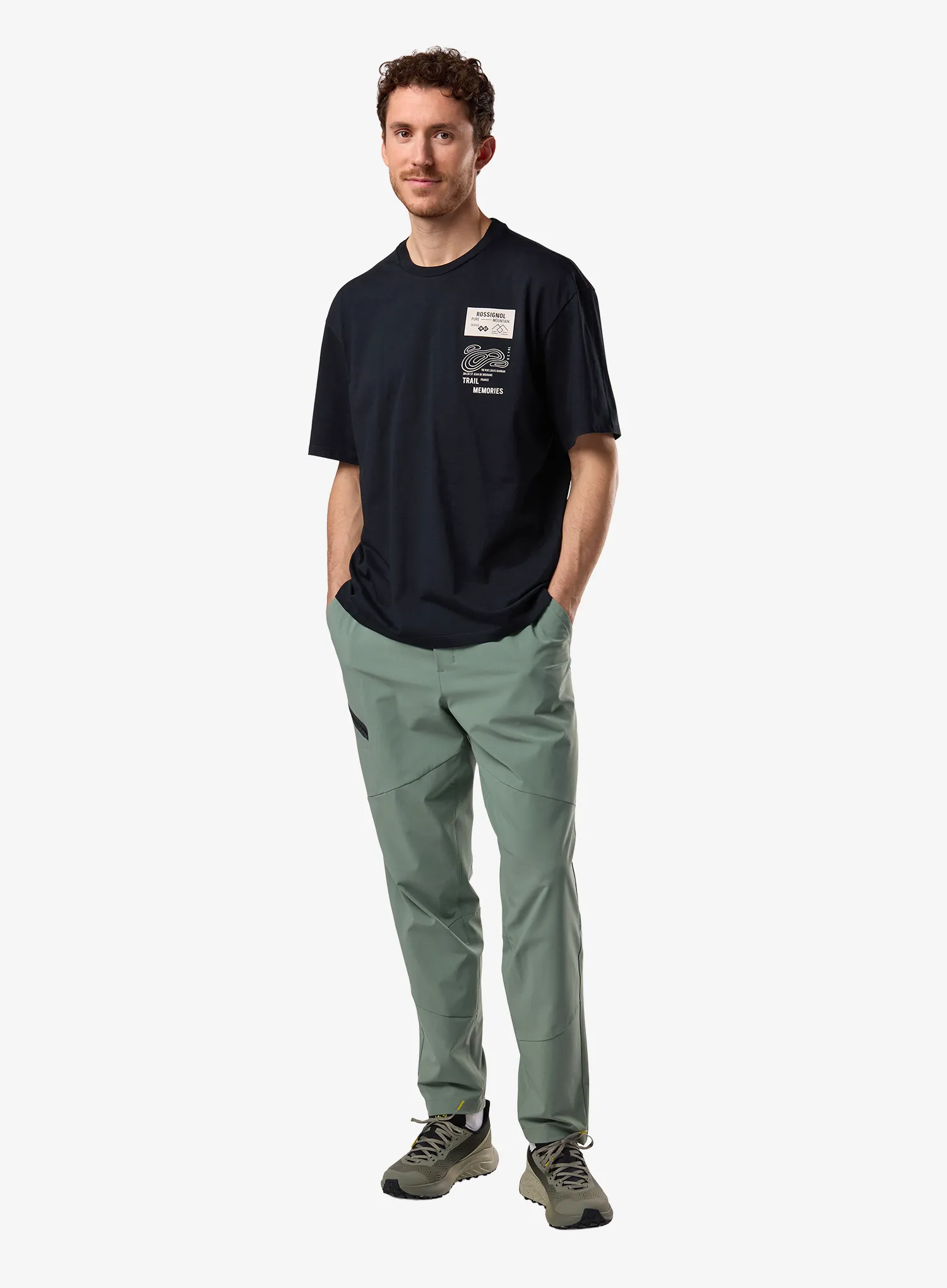 Bavlnené tričko Rossignol Graphic Waterfall Tee - black