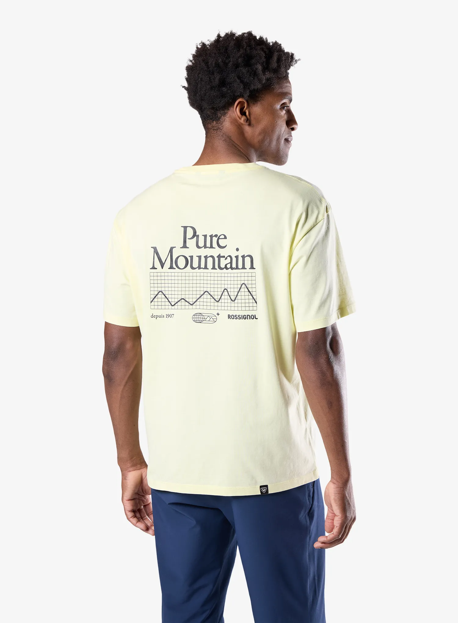 Bavlnené tričko Rossignol Graphic Waterfall Tee - wax yellow