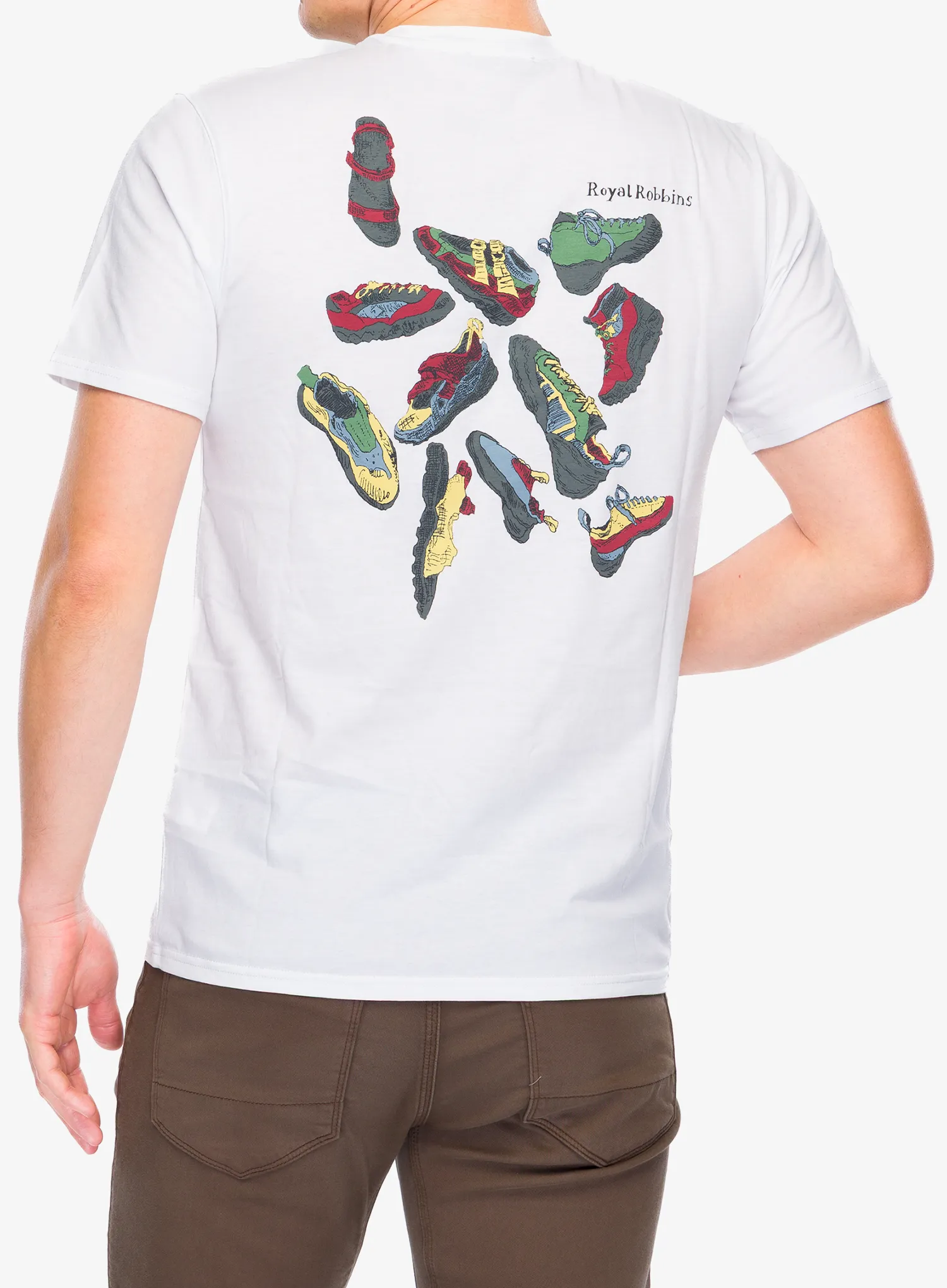 Bavlnené tričko Royal Robbins RR Graphic Tee - white shoe pt