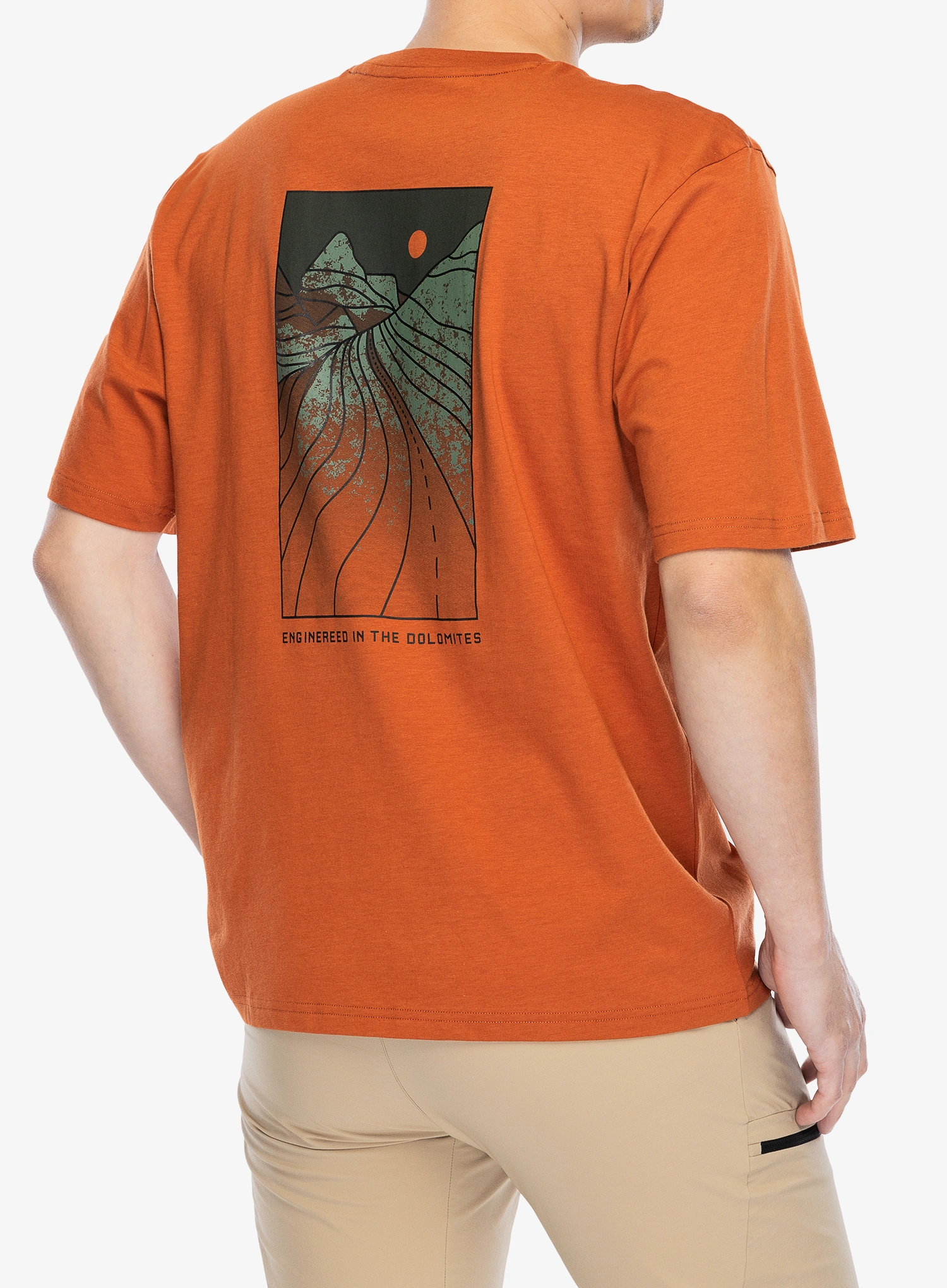 Bavlnené tričko Salewa Eagle Sunset Loose T-Shirt - bombay brown