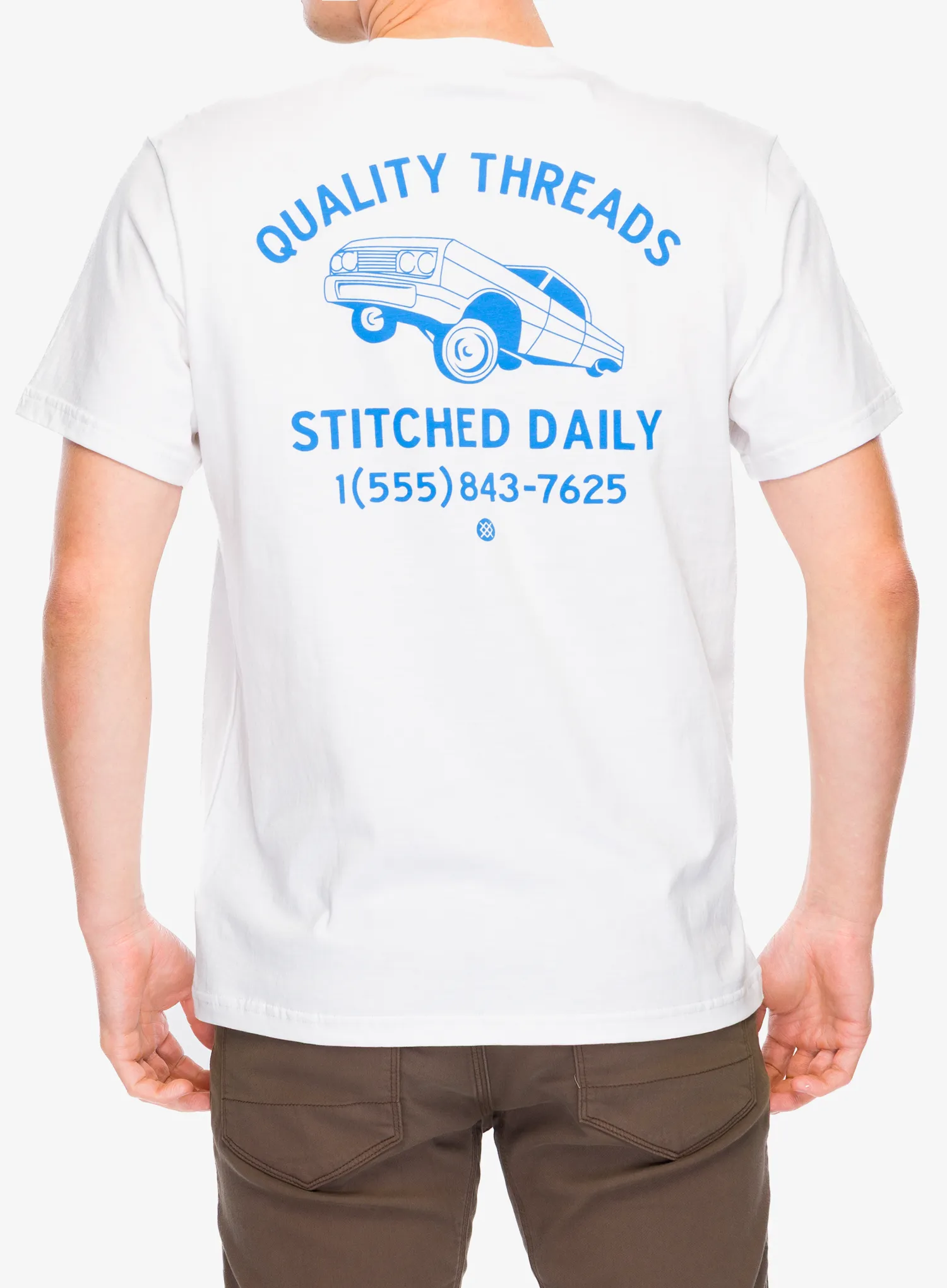 Bavlnené tričko Stance Quality Threads Tee - white