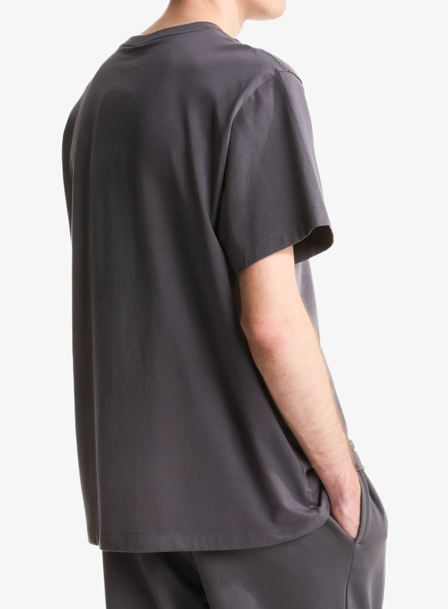Bavlnené tričko The North Face Essential Center Logo Relaxed SS - anthracite grey