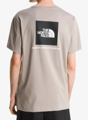 Bavlnené tričko The North Face Evolution Box Nse Regular Short Sleeve - stone slab
