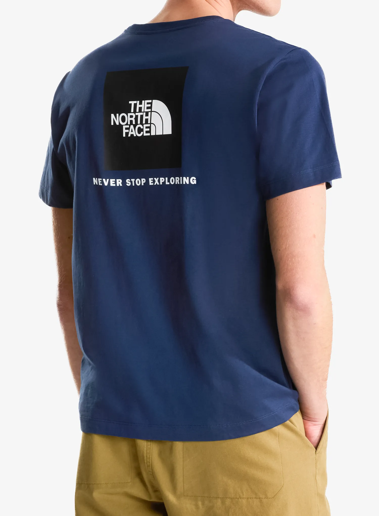 Bavlnené tričko The North Face Evolution Box Nse Regular Short Sleeve - summit navy