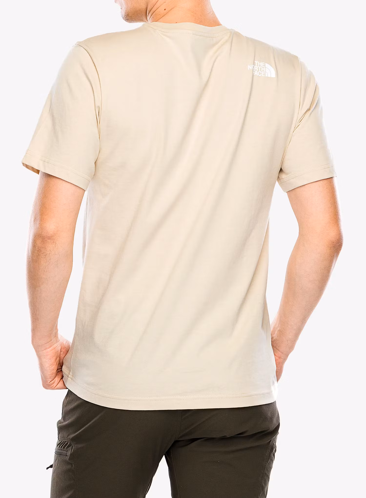 Bavlnené tričko The North Face S/S Mountain Line Tee - gravel