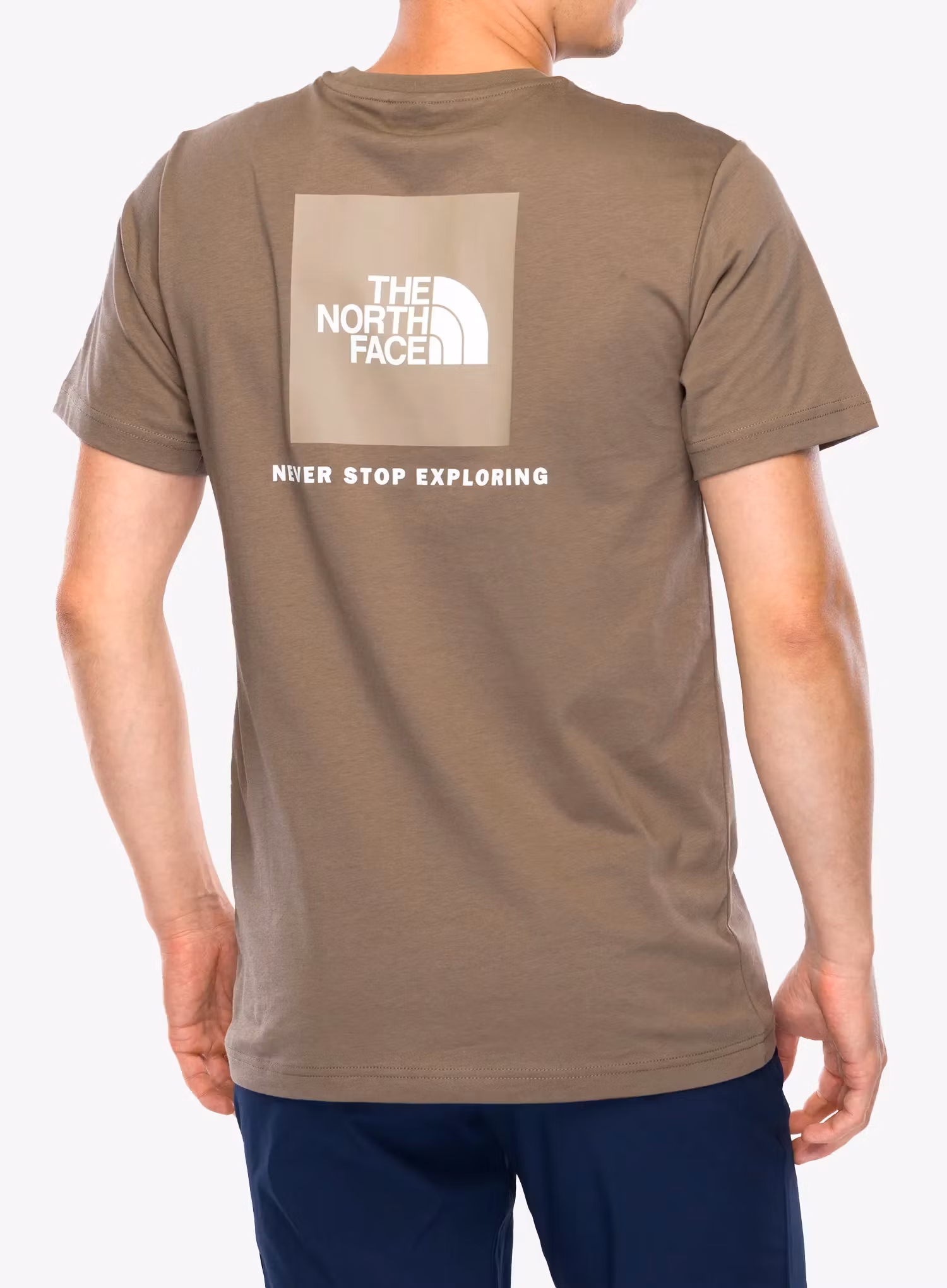 Bavlnené tričko The North Face S/S Redbox Tee - mocha brown/mushroom