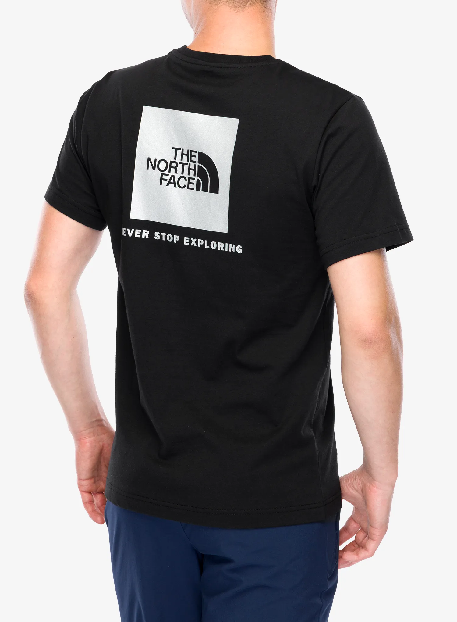 Bavlnené tričko The North Face SS ReflectIVe Box Nse Tee - tnf black reflective