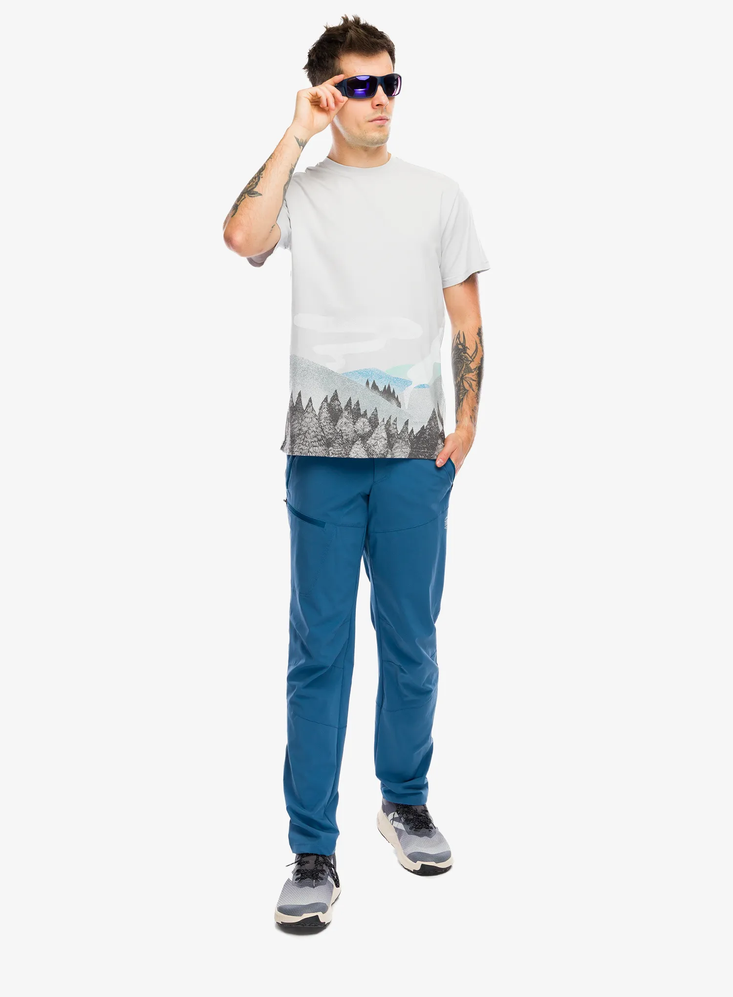 Bavlnené tričko Turbat Fog T-Shirt - vapour blue