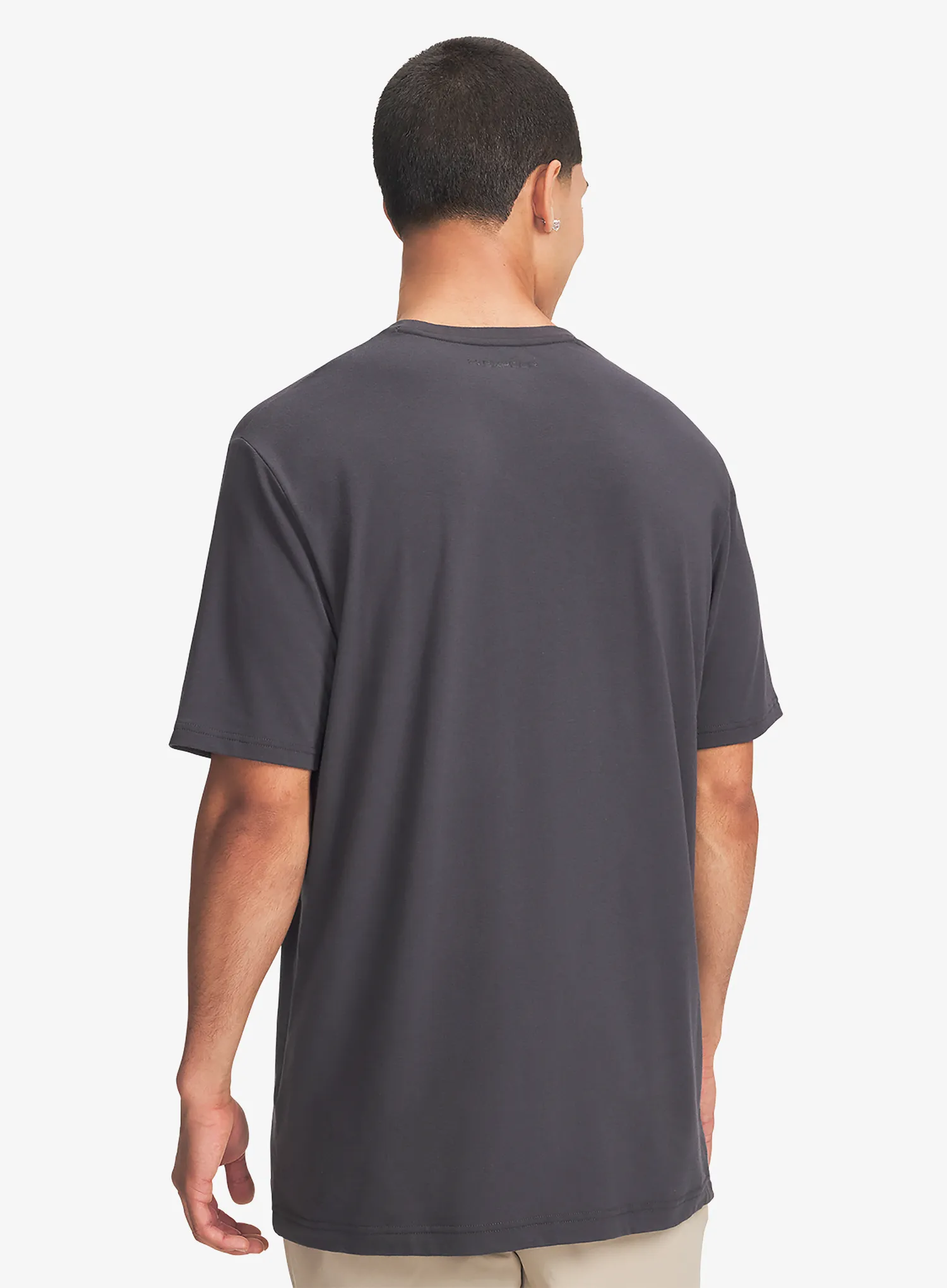 Bavlnené tričko Under Armour Explor Graphic SS - anthracite/summit white