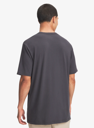 Bavlnené tričko Under Armour Explor Graphic SS - anthracite/summit white
