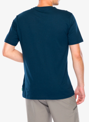 Bavlnené tričko Vaude Cyclist T-Shirt V - dark sea/blue