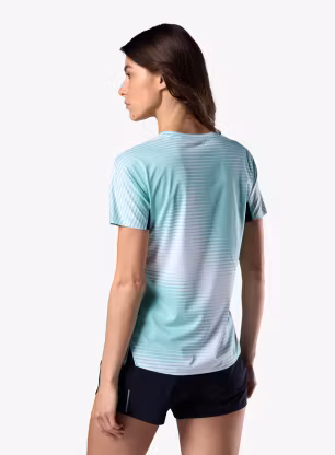 Bežecké tričko dámske Rossignol Sapa Ultra Tee - white line fogg