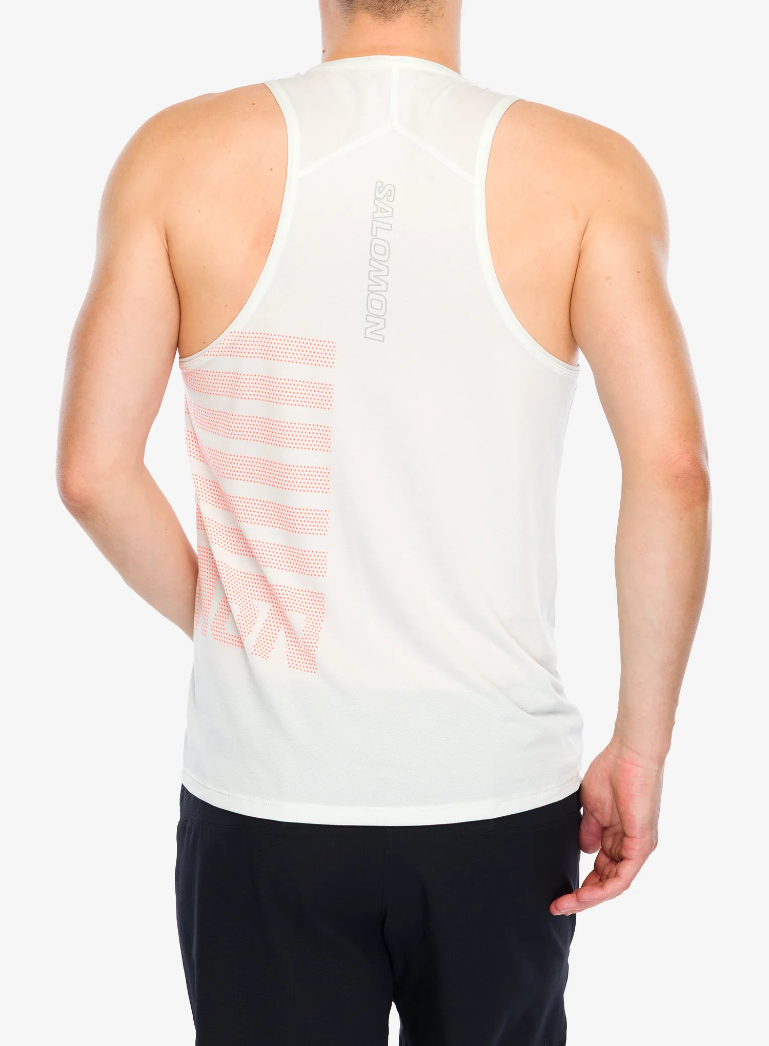 Bežecké tričko Salomon Sense Aero Singlet GFX - icicle