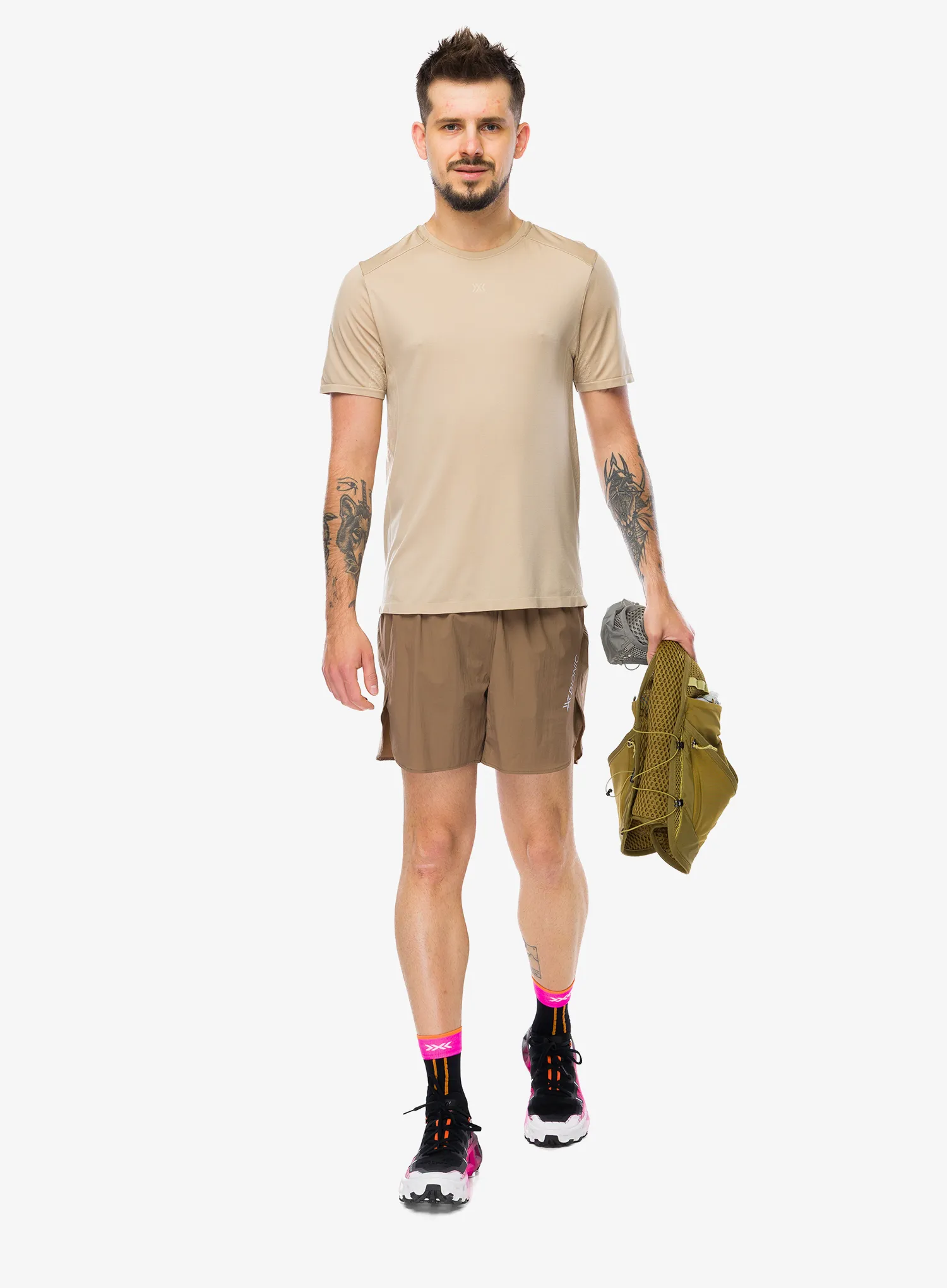 Bežecké tričko X-Bionic Xceed Run Discover Shirt - sand