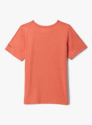 Chlapčenské tričko Columbia Tech Trail Short Sleeve Graphic Shirt - tuscan/ridge line life